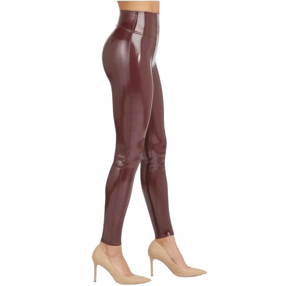 New! Spanx Faux Patent Leather Leggings - Picture 4 of 14